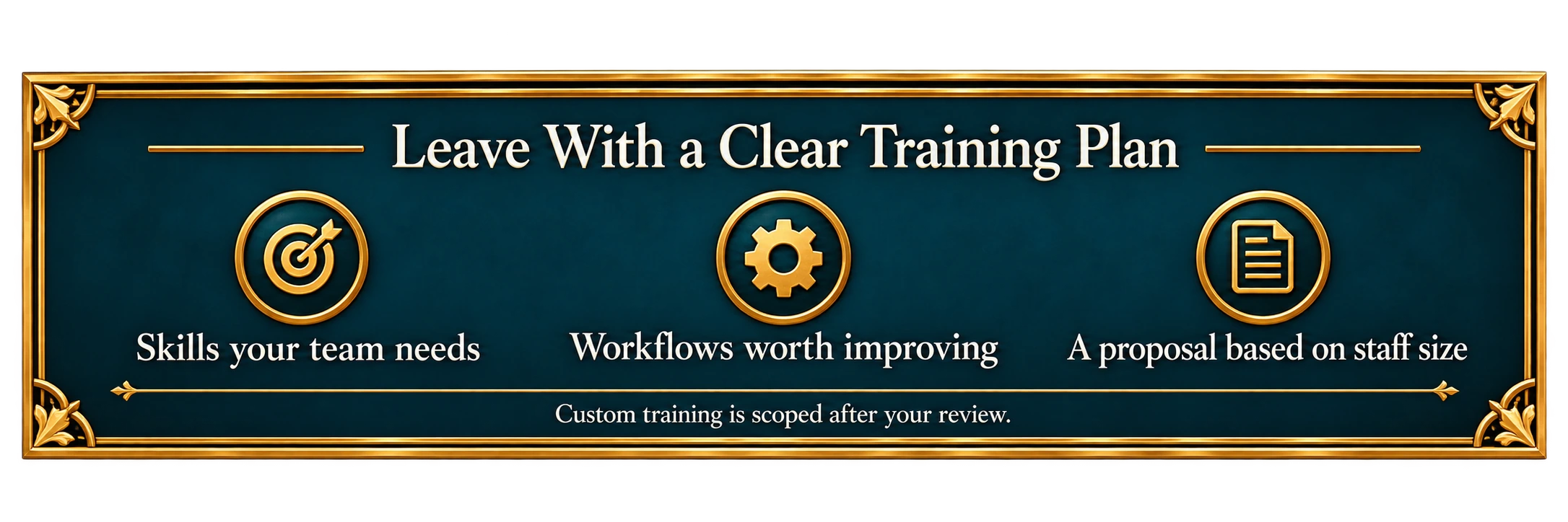 Clear Training Plan