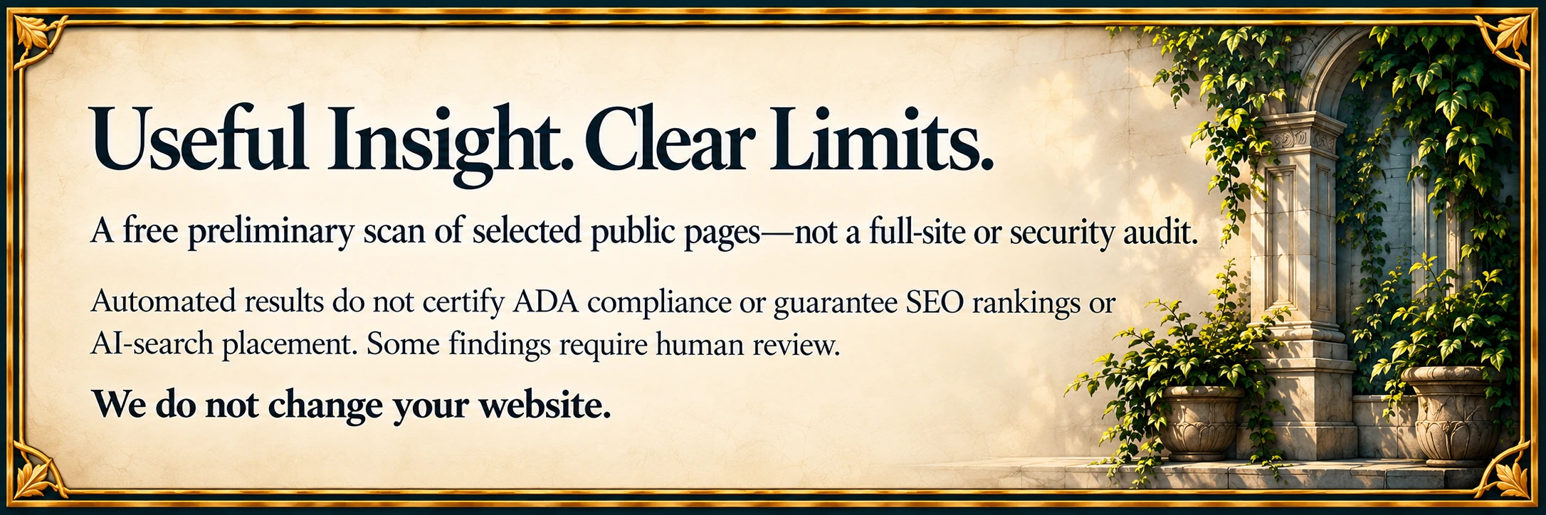 Useful Insight Clear Limits
