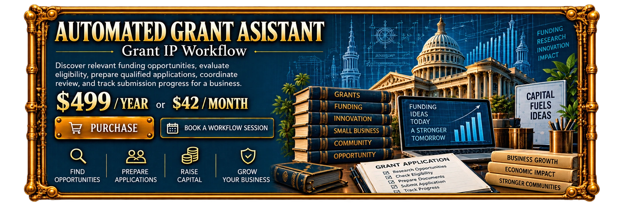 Automated Grant Assistant, overview and pricing.