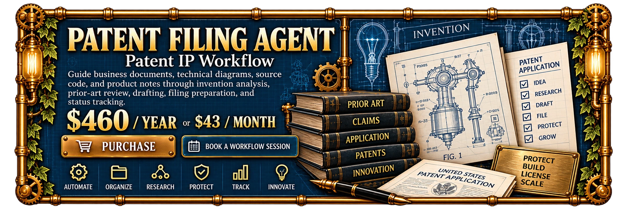Patent Filing Agent, overview and pricing.
