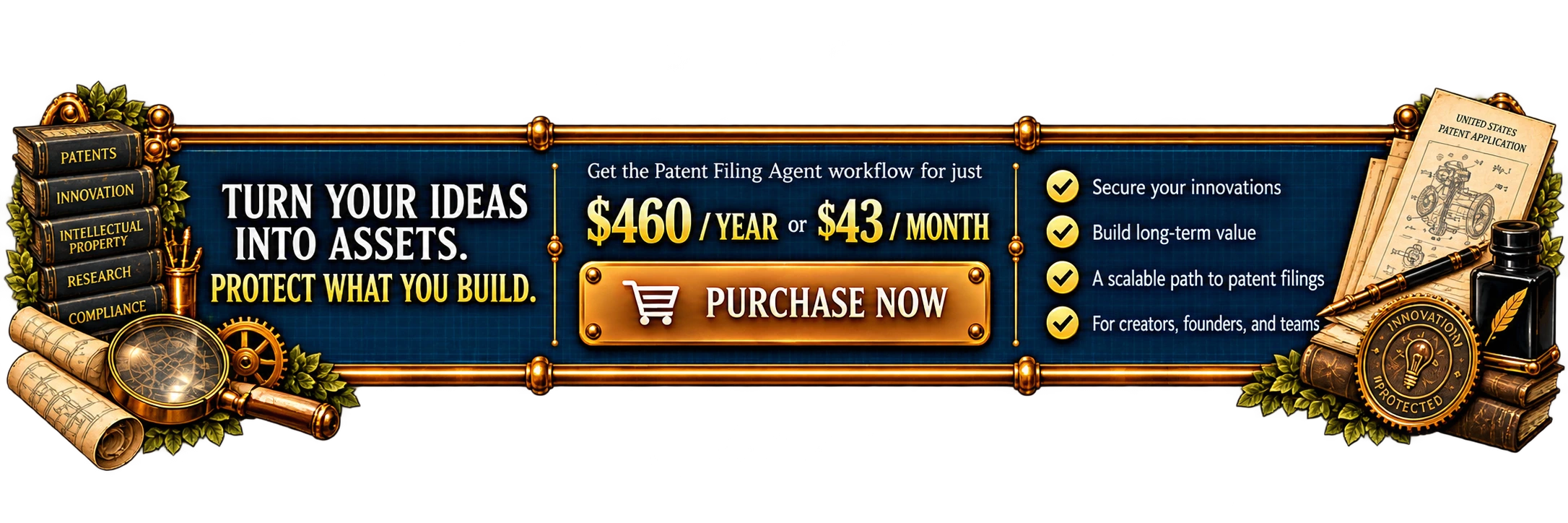 Patent Filing Agent, pricing and what you get.