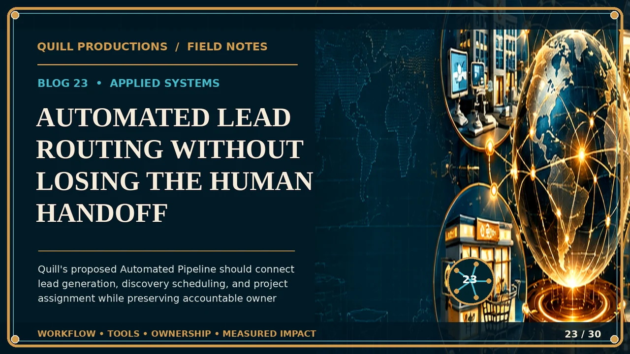 Automated Lead Routing Without Losing the Human Handoff