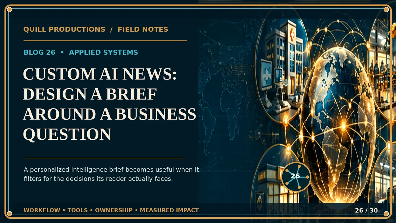 Custom AI News: Design a Brief Around a Business Question