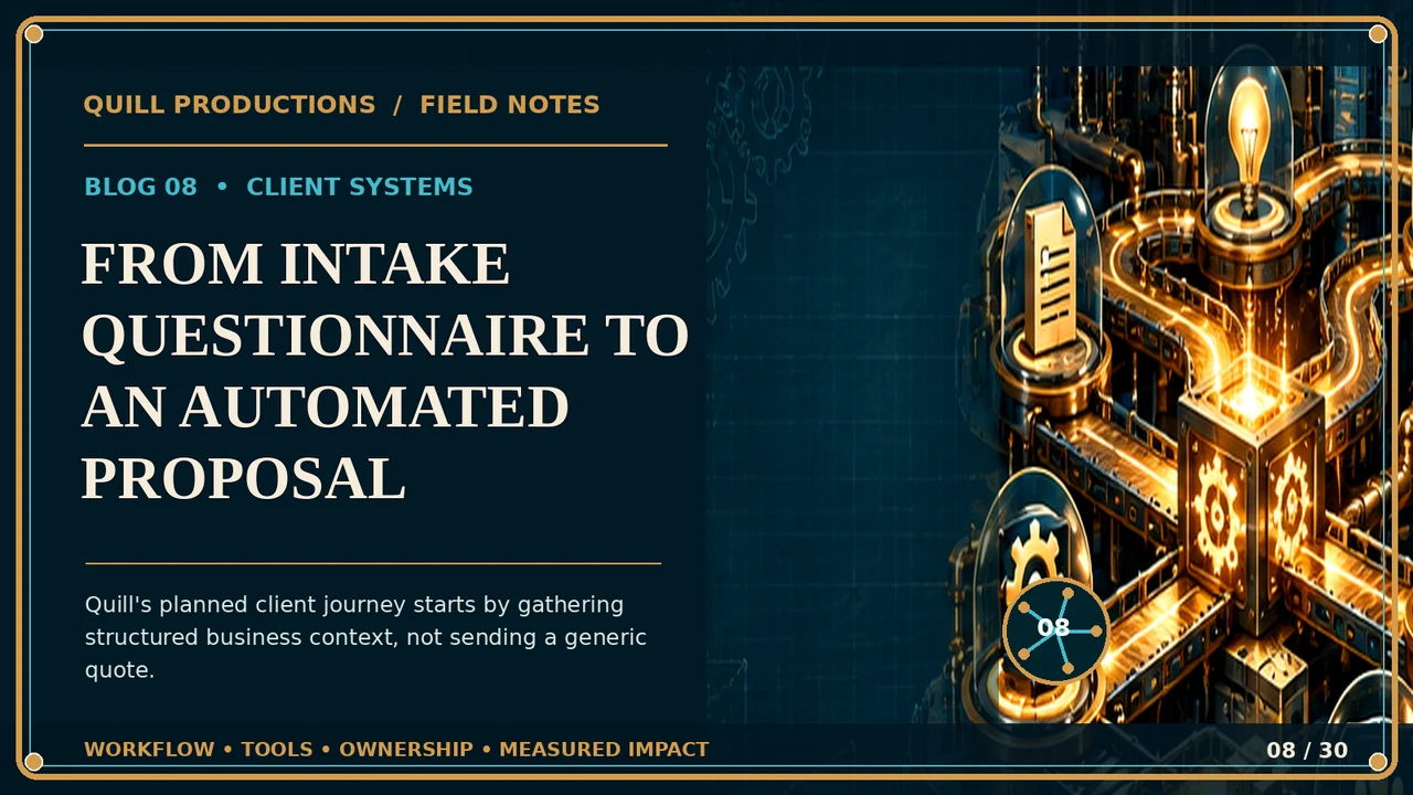 From Intake Questionnaire to an Automated Proposal