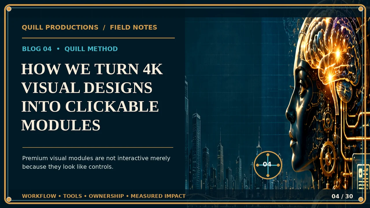 How We Turn 4K Visual Designs into Clickable Modules