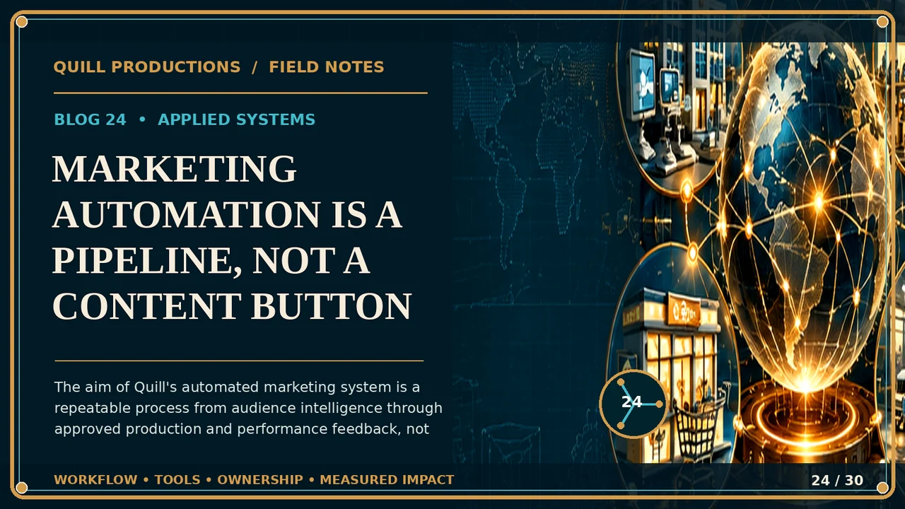 Marketing Automation Is a Pipeline, Not a Content Button