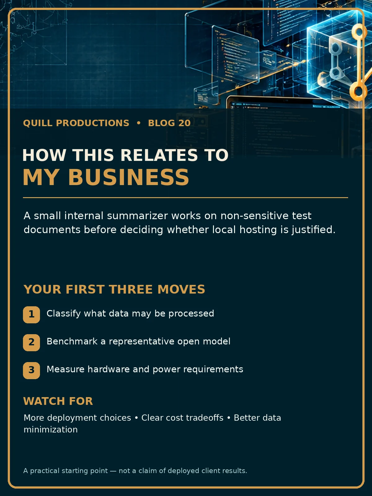 Business impact flyer for Ollama and Local Models: When Privacy Is Worth the Hardware