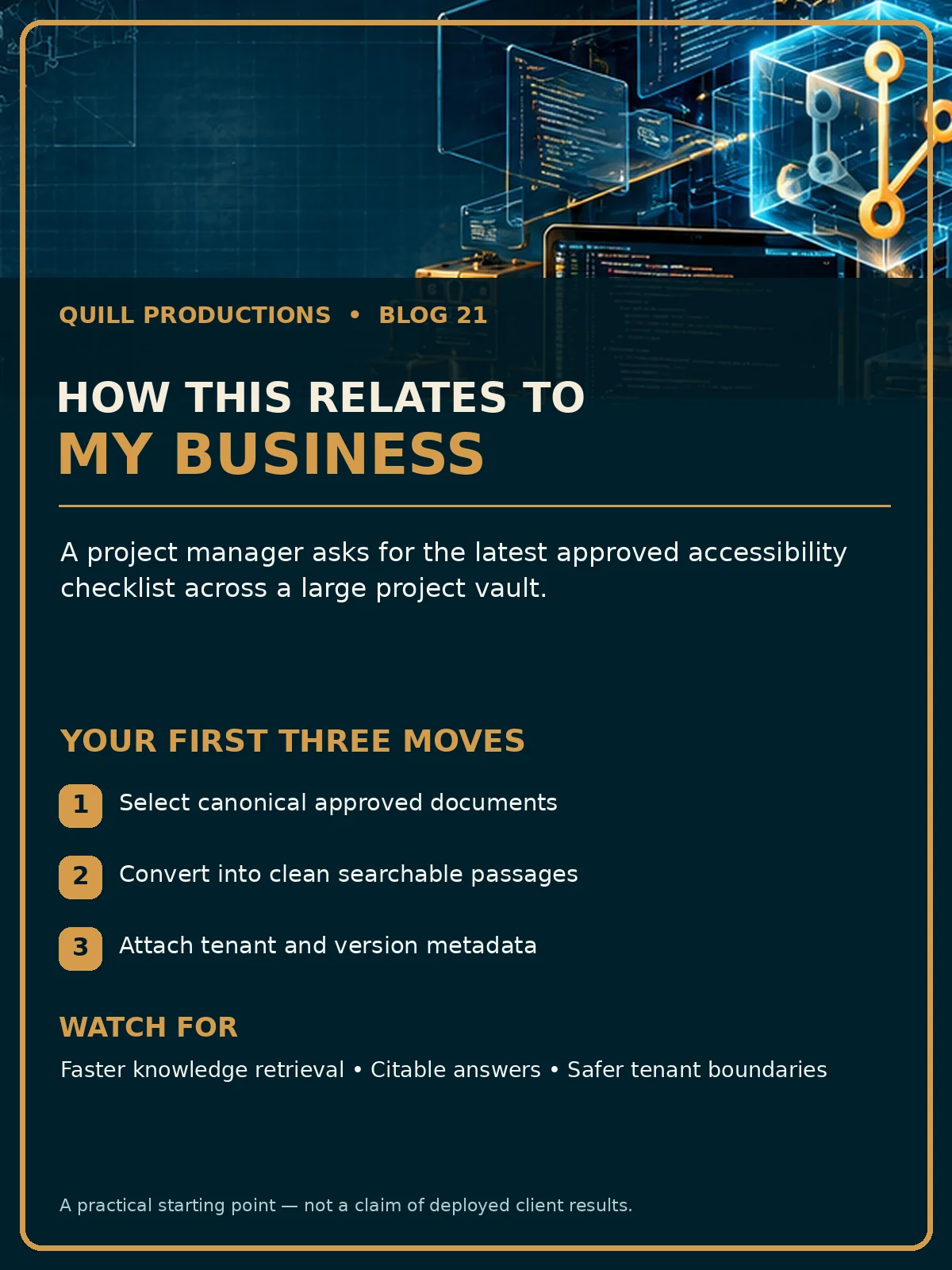 Business impact flyer for pgvector and Retrieval: Making the Digital Brain Searchable