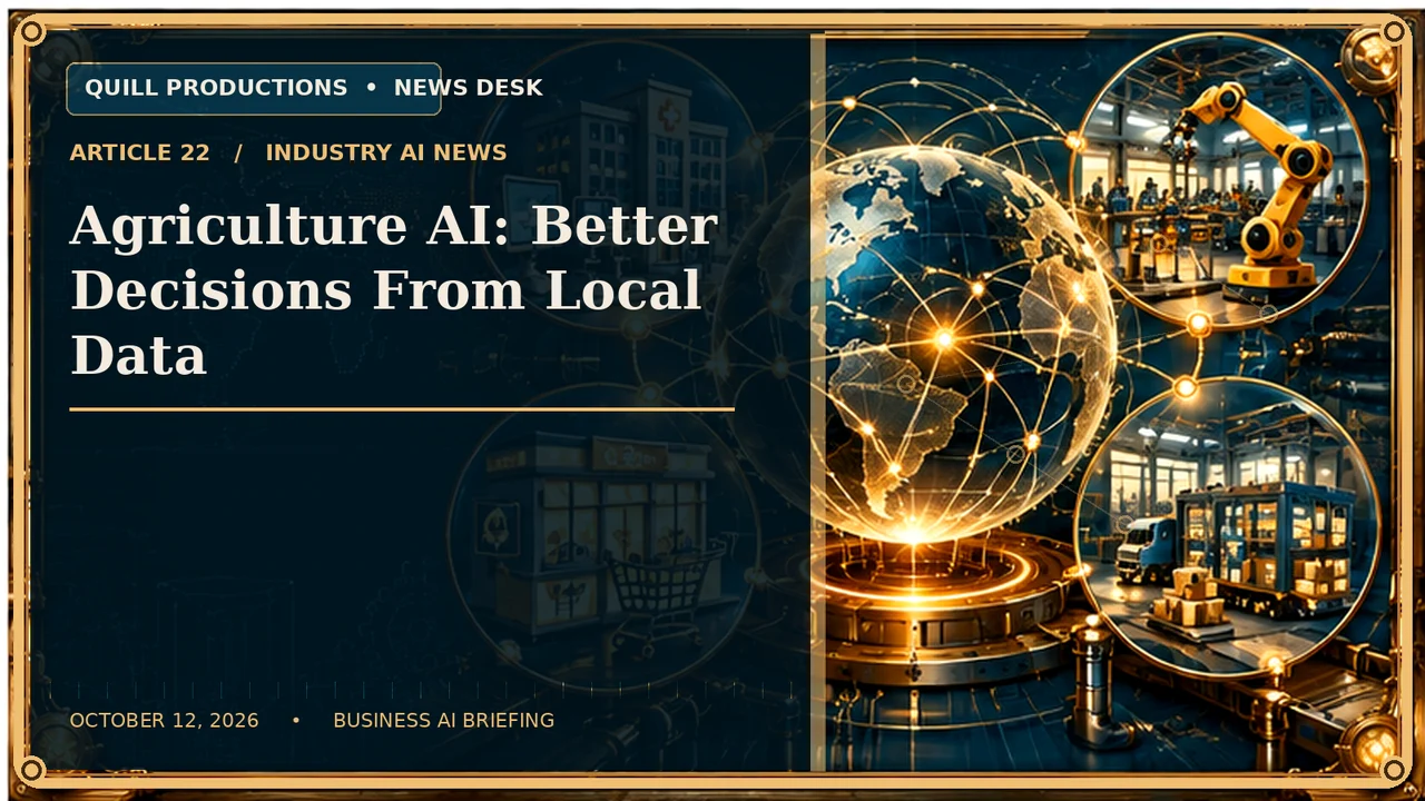 Agriculture AI: Better Decisions From Local Data
