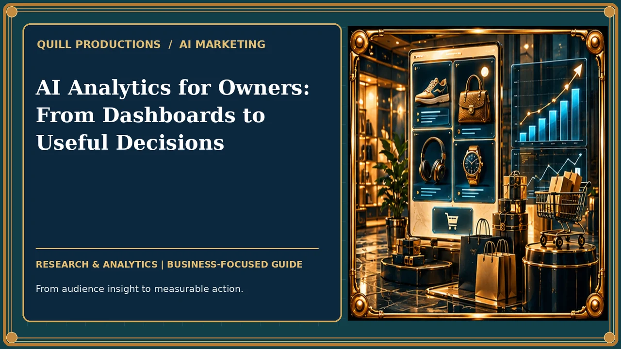 AI Analytics for Owners: From Dashboards to Useful Decisions