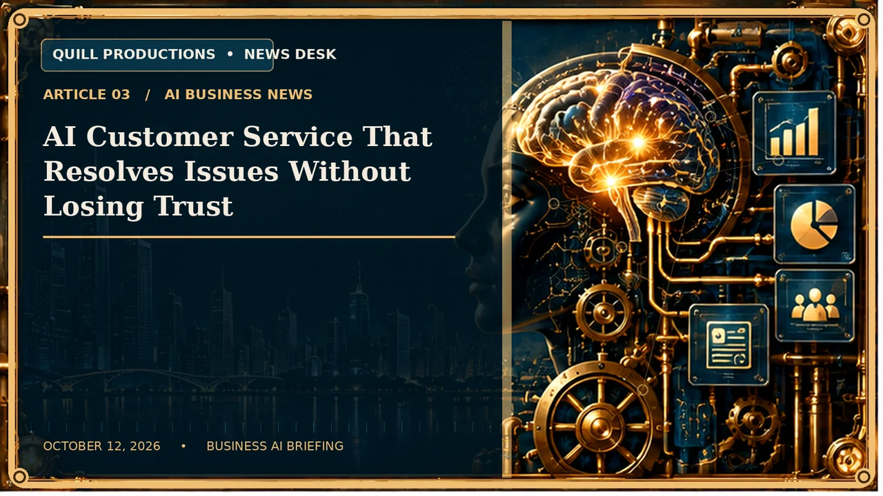 AI Customer Service That Resolves Issues Without Losing Trust