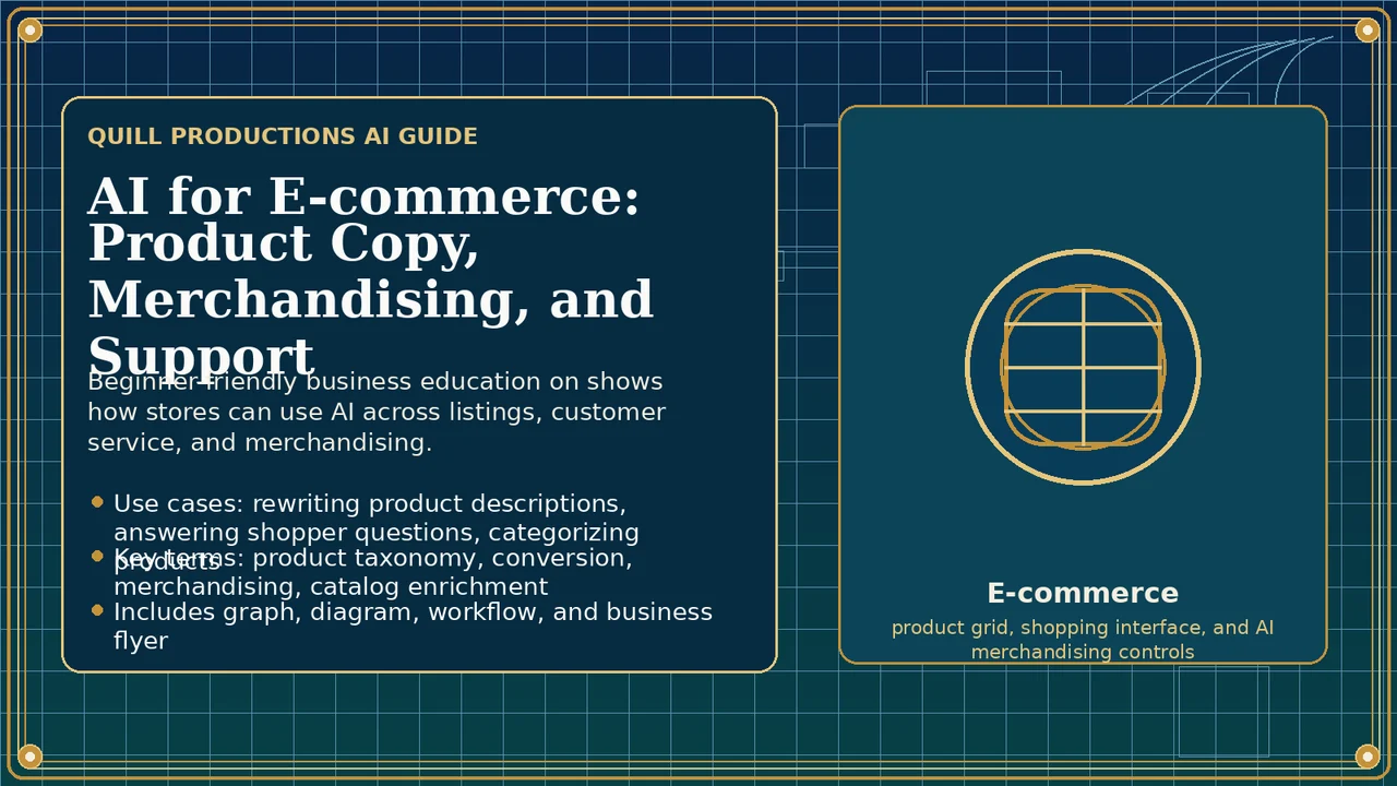 AI for E-commerce: Product Copy, Merchandising, and Support