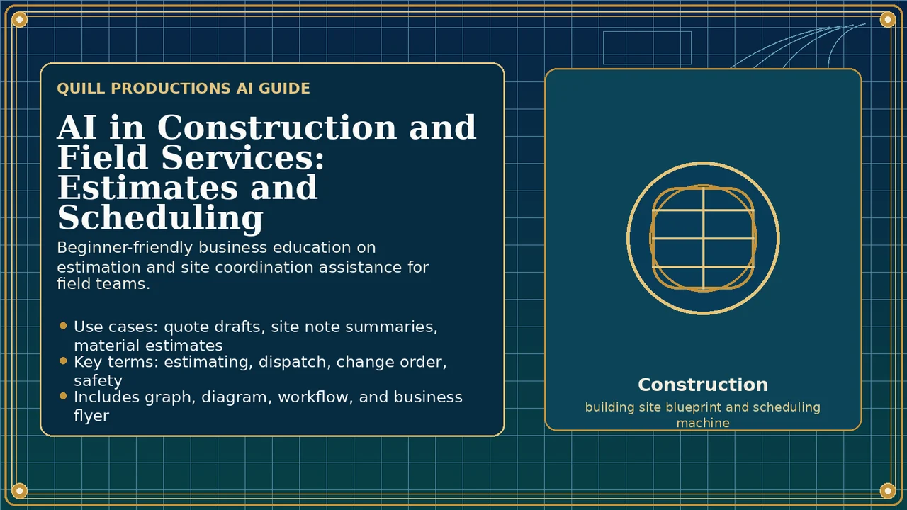 AI in Construction and Field Services: Estimates and Scheduling