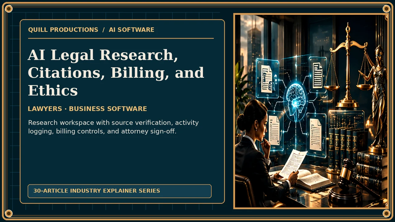 AI Legal Research, Citations, Billing, and Ethics