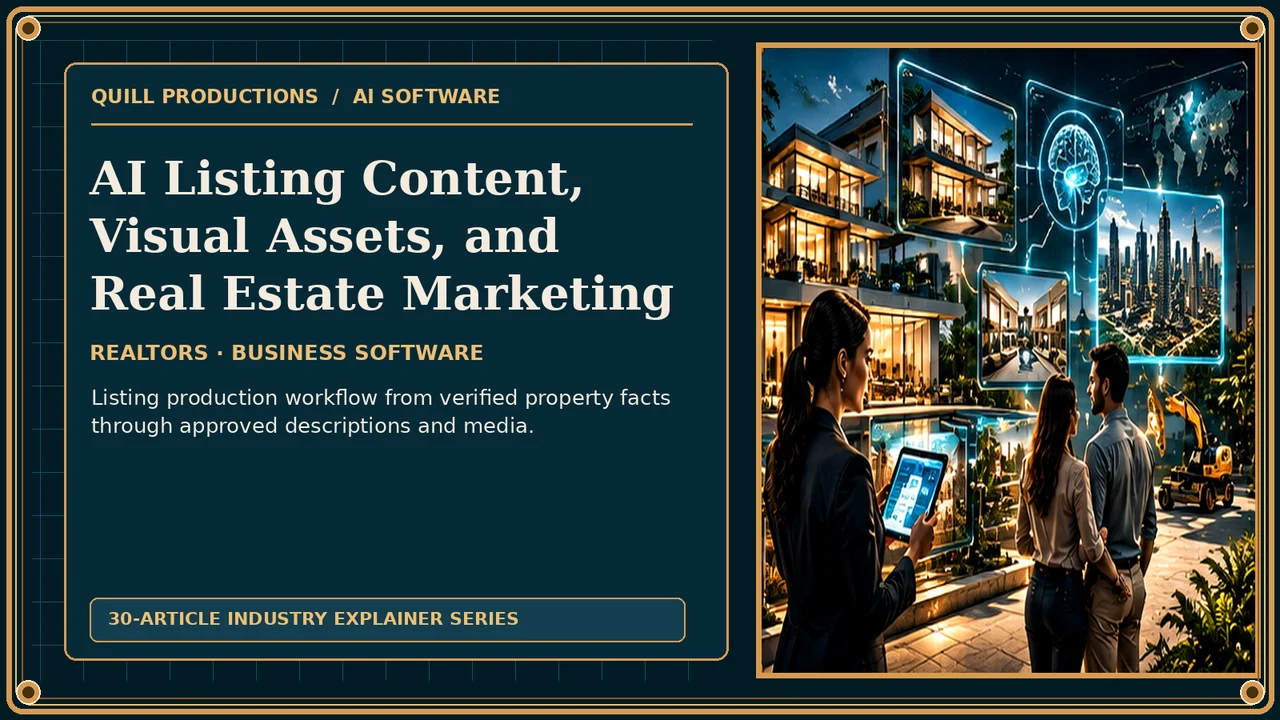 AI Listing Content, Visual Assets, and Real Estate Marketing