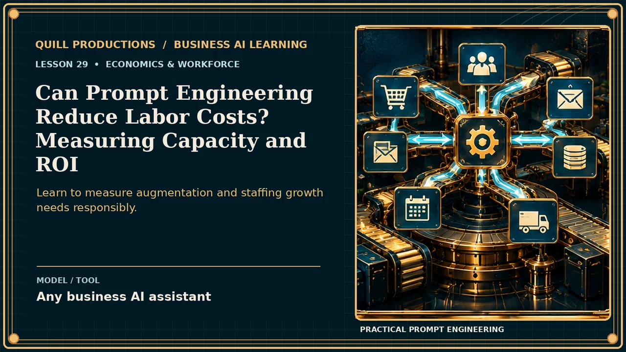 Can Prompt Engineering Reduce Labor Costs? Measuring Capacity and ROI