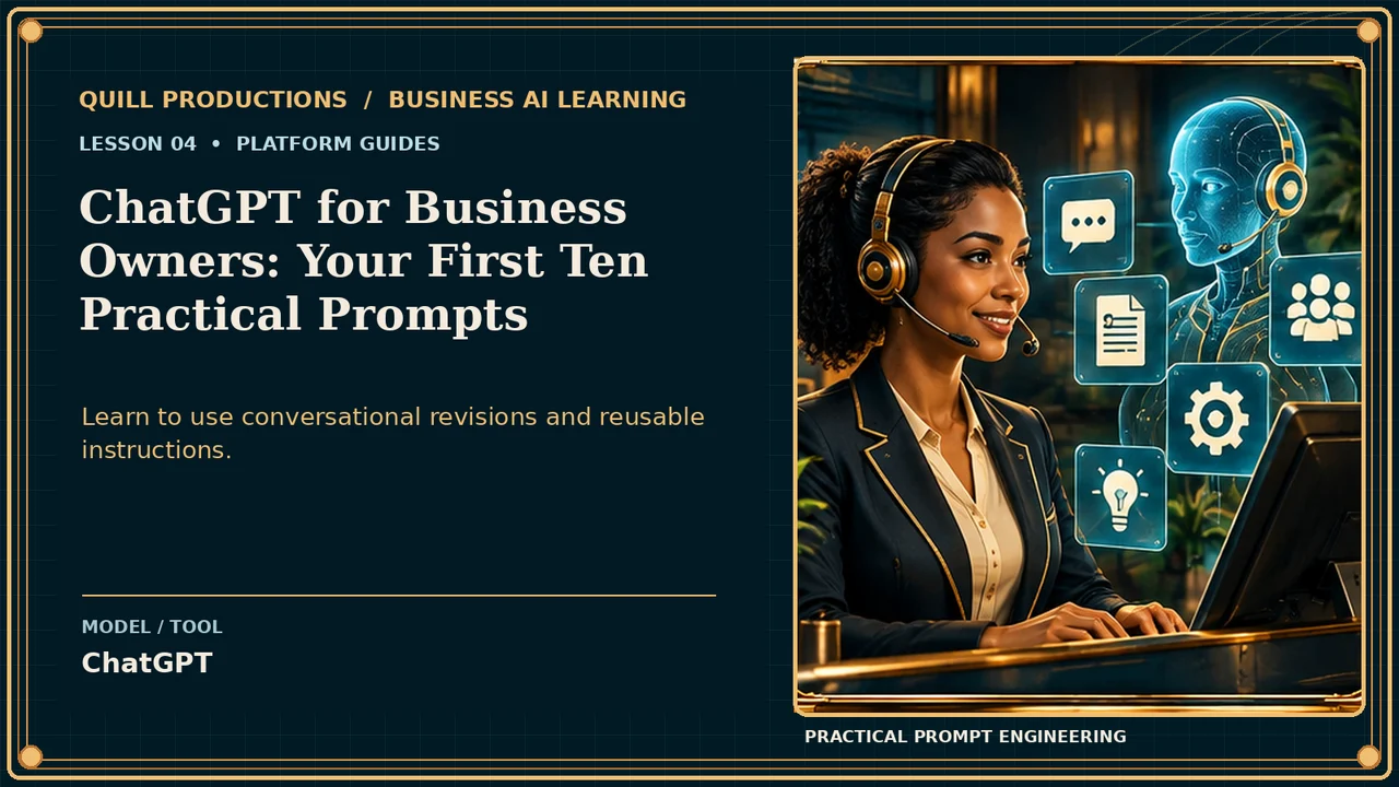 ChatGPT for Business Owners: Your First Ten Practical Prompts