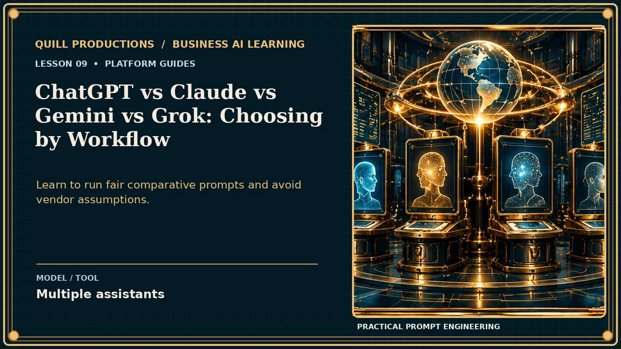 ChatGPT vs Claude vs Gemini vs Grok: Choosing by Workflow