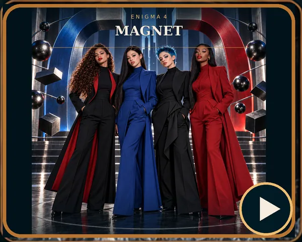 The supplied cover artwork for Magnet, from the Enigma 4 song-page master.