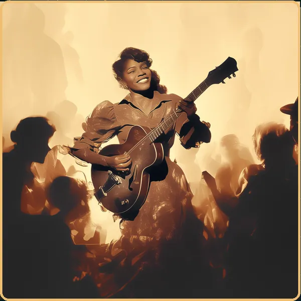 The supplied cover artwork for Sister Tharpe, from the Vinyl of Venus song-page master.