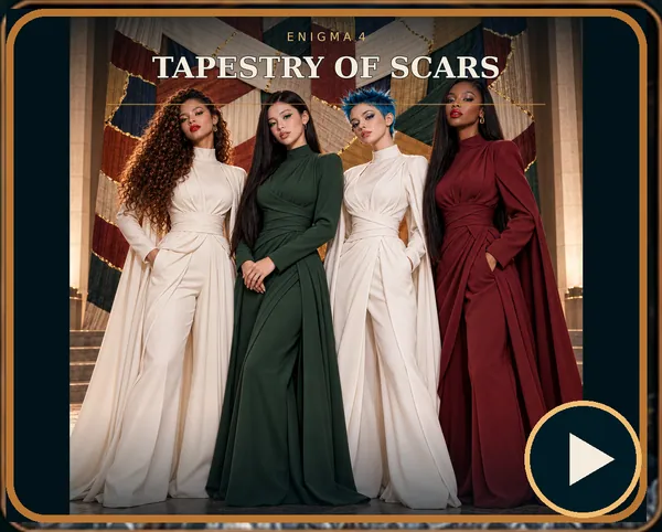 The supplied cover artwork for Tapestry of Scars, from the Enigma 4 song-page master.